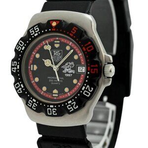 RARE Formula 1 Tag Heuer 35mm Black/ Red 1997 Sagawa Dial Watch